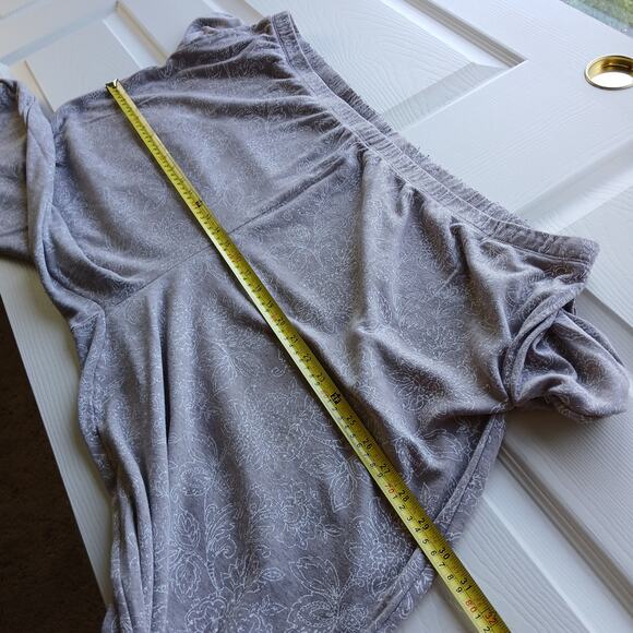 Tan Floral Print Pajama Pants 3X loungewear comfort sleepwear POCKETS plus size - Picture 9 of 12